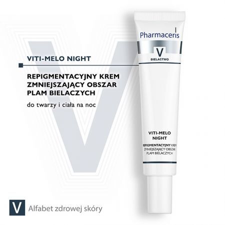 Pharmaceris V Viti-Melo Night, repigmentujący krem zmniejszający obszar plam bielaczych na noc, 40 ml + Kosmetyki i dermokosmetyki | Pielęgnacja | Twarz | Kremy ++ Laboratorium Kosmetyczne Dr Irena Eris
