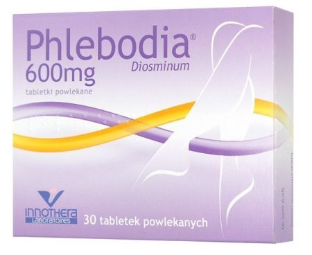 Phlebodia, 600 mg tabletki powlekane, 30 szt. + Bez recepty | Serce i krążenie | Żylaki i obrzęki ++ Laboratoires Innothera