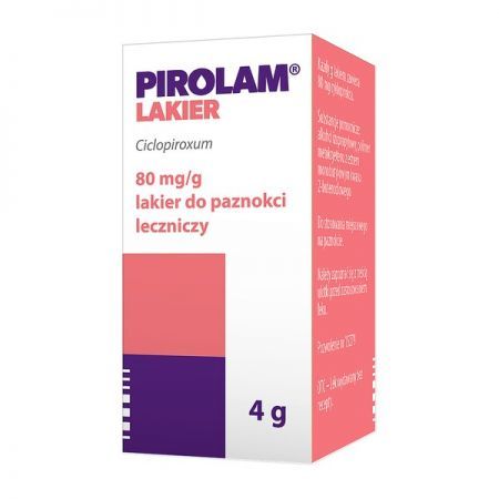 Pirolam, 80 mg/g leczniczy lakier do paznokci, 4 g + Kosmetyki i dermokosmetyki | Problemy skórne | Grzybica ++ Medana