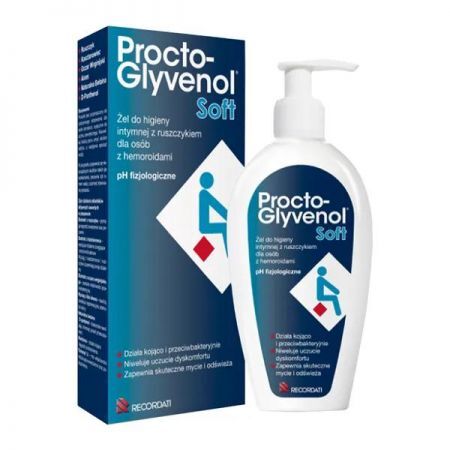 Procto-Glyvenol Soft, żel do higieny intymnej, 180 ml + Bez recepty | Serce i krążenie | Hemoroidy ++ Recordati