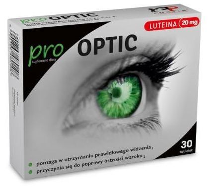 ProOPTIC, tabl., 30 szt + Bez recepty | Oczy i wzrok | Witaminy na oczy ++ Fortis