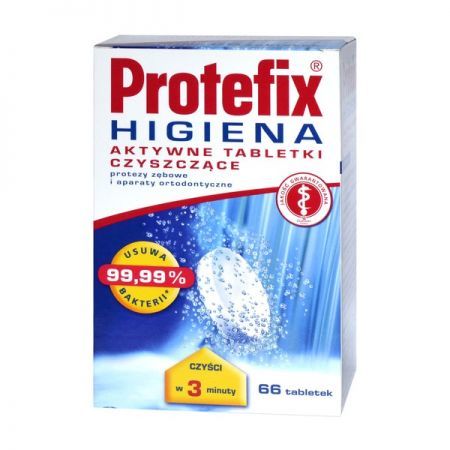 Protefix Higiena, tabletki, 66 szt. + Bez recepty | Jama ustna i zęby | Preparaty do protez ++ Queisser