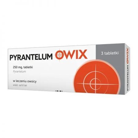 Pyrantelum OWIX, 250 mg tabletki, 3 szt. + Bez recepty | Przewód pokarmowy i trawienie ++ Polpharma