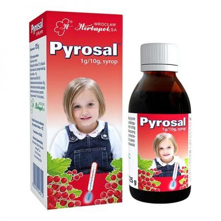 Pyrosal, 1 g/10 g syrop, 125 g + Bez recepty | Przeziębienie i grypa | Gorączka ++ Herbapol Wrocław
