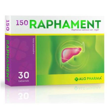 Raphament 150, tabletki, 30 szt + Bez recepty | Przewód pokarmowy i trawienie | Regeneracja wątroby