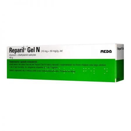Reparil Gel N, 10mg+50mg/g żel, 40 g + Bez recepty | Przeciwbólowe | Urazy i kontuzje ++ Madaus