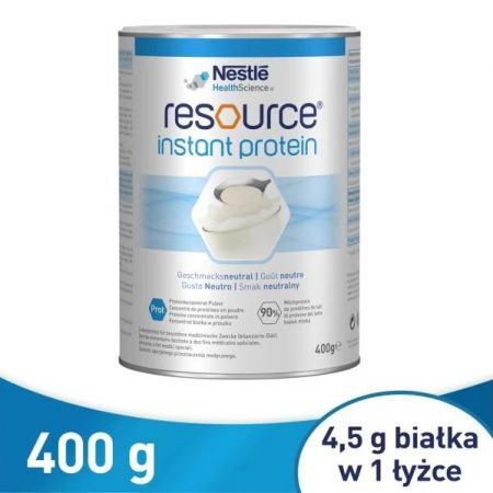 Resource Instant Protein, proszek, 400 g + Bez recepty | Żywienie medyczne ++ Nestle