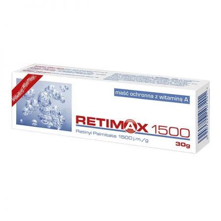 Retimax 1500, maść ochronna z witaminą A, 30 g + Mama i dziecko | Kosmetyki dla mamy i dziecka | Maści i kremy ++ Farmina