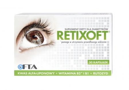 Retixoft, kapsułki, 30 szt DATA WAŻNOŚCI 31.10.2023r. + Bez recepty | Oczy i wzrok | Witaminy na oczy ++ Verco