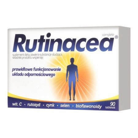 Rutinacea Complete, tabletki, 90 szt. + Bez recepty | Odporność | Witaminy na odporność ++ Aflofarm