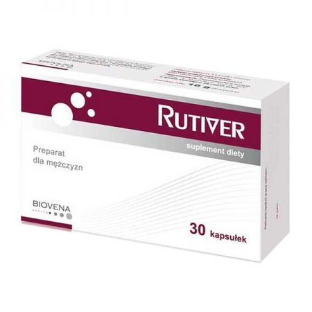 Rutiver, preparat dla mężczyzn kapsułki, 30 szt. + Bez recepty | Witaminy i minerały | Dla mężczyzn ++ Biovena Health