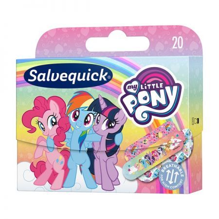 Salvequick My Little Pony, plastry dla dzieci, 20 szt. + Sprzęt i wyroby medyczne | Materiały opatrunkowe | Plastry ++ Orkla