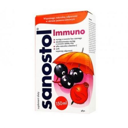 Sanostol Immuno, płyn, 150 ml + Bez recepty | Odporność | Pozostałe preparaty wzmacniające ++ Takeda Pharma