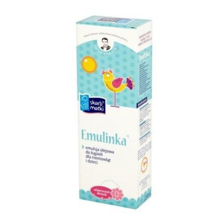 Skarb Matki Emulinka, emulsja olejowa do kąpieli dla niemowląt i dzieci, 250 ml + Mama i dziecko | Kosmetyki dla mamy i dziecka | Do kąpieli ++ Firma Rodzinna Makarczykowie
