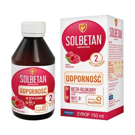 Solbetan, syrop, 150ml + Bez recepty | Przeziębienie i grypa | Preparaty wspomagające ++ Solinea