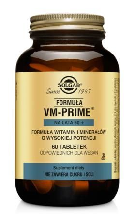 SOLGAR Formuła VM-Prime na lata 50+ , 60 tabletek + Bez recepty | Witaminy i minerały | Dla seniorów ++ Solgar Polska