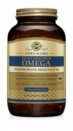 SOLGAR Pełne Spektrum Omega - 120 kapsułek + Bez recepty | Odporność | Tran i olej z wątroby rekina ++ Solgar