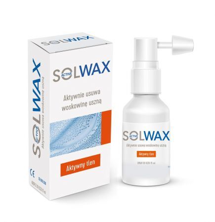 Solwax active, spray do uszu, 15 ml + Bez recepty | Uszy | Higiena uszu ++ Solinea