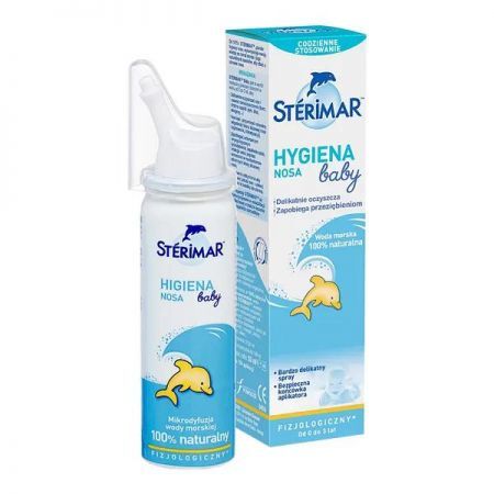 Sterimar Baby, spray do nosa, 50 ml (import równoległy, Laboratoires Fumouze) + Bez recepty | Przeziębienie i grypa | Katar i zapalenie zatok ++ Lab.fumouze
