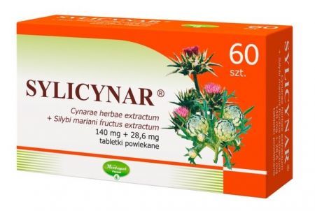 Sylicynar, tabletki powlekane, 60 szt. + Bez recepty | Serce i krążenie | Cholesterol ++ Herbapol Poznań