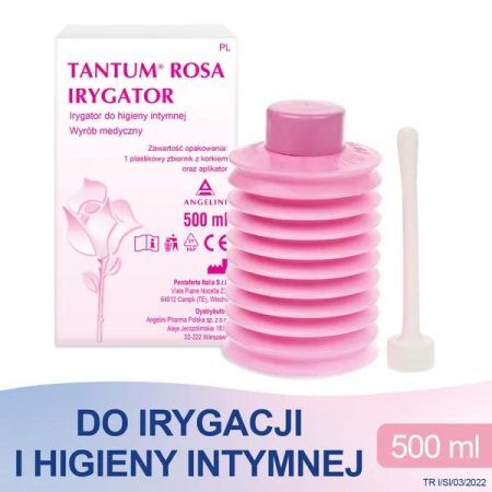 Tantum Rosa Irygator, 500 ml + Bez recepty | Zdrowie intymne | Higiena intymna ++ Angelini
