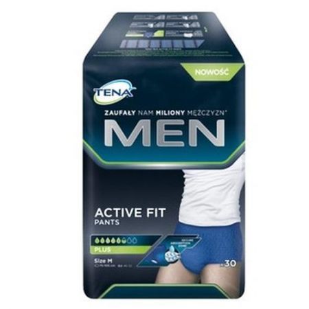 Tena Men Pants Plus Medium, majtki chłonne, 30 szt. + Bez recepty | Drogi moczowe | Nietrzymanie moczu ++ Sca Hygiene Products