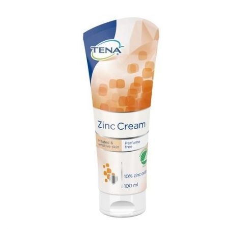 TENA Zinc Cream, krem łagodzący z cynkiem, 100 ml + Sprzęt i wyroby medyczne | Pieluchy dla dorosłych | Preparaty higieniczne ++ Sca Hygiene Products