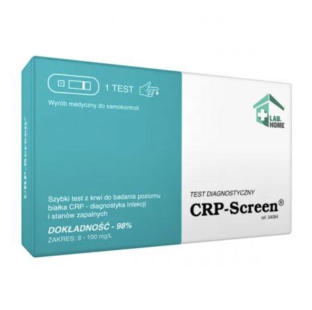Test CRP-Screen,d/wykr.poziomu białka C-reaktyw.,1 szt + Sprzęt i wyroby medyczne | Testy diagnostyczne