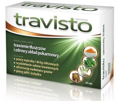 Travisto, tabletki, 30 szt. + Bez recepty | Przewód pokarmowy i trawienie | Niestrawność ++ Aflofarm