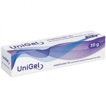 UniGel, żel do leczenia ran, 30 g + Kosmetyki i dermokosmetyki | Problemy skórne | Rany i otarcia ++ Aurovitas Pharma