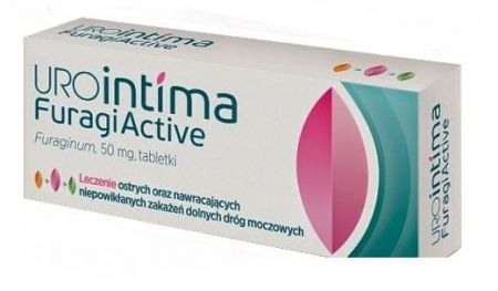 UROintima FuragiActive, 50 mg tabletki, 30 szt + Bez recepty | Drogi moczowe | Infekcje i stany zapalne ++ Us Pharmacia