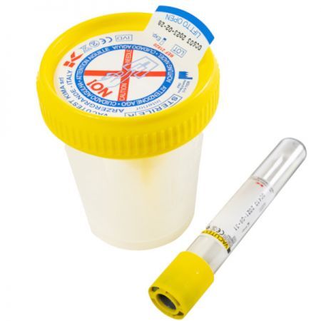 Vacutest, próżniowy sterylny zestaw do pobierania próbki moczu, 1 zestaw + Sprzęt i wyroby medyczne | Testy diagnostyczne ++ El-Comp Cezary Kostuch