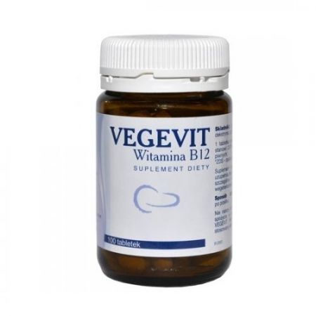 Vegevit Witamina B12, tabletki, 100 szt. + Bez recepty | Witaminy i minerały | Witaminy z grupy B ++ Lanes