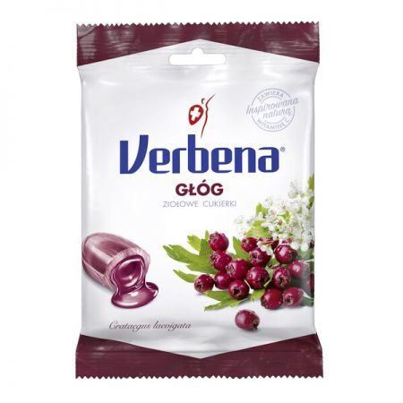 Verbena, cukierki ziołowe głóg, 60 g + Bez recepty | Homeopatia i zioła | Zioła ++ I.d.c.holding