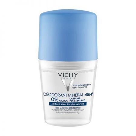 Vichy, antyperspirant mineralny 48h w kulce niebieski, 50 ml + Kosmetyki i dermokosmetyki | Pielęgnacja | Ciało | Dezodoranty, antyperspiranty i mgiełki ++ L'Oreal