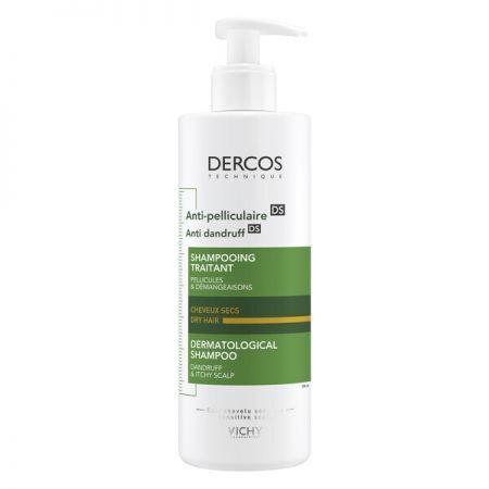Vichy Dercos, szampon przeciwłupieżowy łupież suchy, 390 ml + Kosmetyki i dermokosmetyki | Problemy skórne | Łupież ++ L'Oreal