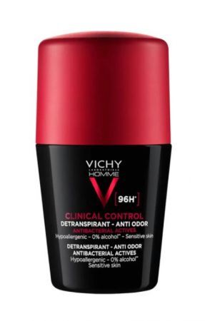 Vichy Homme Clinical Control, dezodorant w kulce antyperspirant 96h roll-on, 50 ml + Kosmetyki i dermokosmetyki | Pielęgnacja | Ciało | Dezodoranty, antyperspiranty i mgiełki ++ L'Oreal