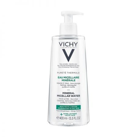 Vichy Purete Thermale, Mineralny płyn micelarny dla skóry mieszanej i tłustej, 400 ml + Kosmetyki i dermokosmetyki | Pielęgnacja | Ciało | Balsamy, peelingi i inne ++ L'Oreal