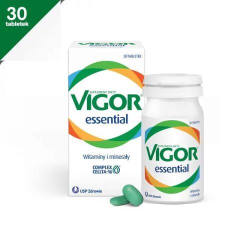 Vigor Essential, tabletki, 30 szt. + Bez recepty | Witaminy i minerały | Multiwitaminy ++ Us Pharmacia