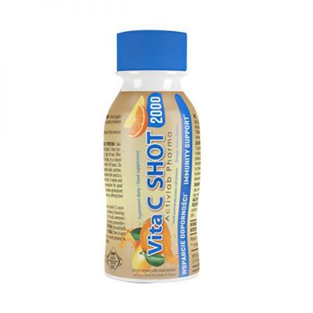Vita C Shot 2000, płyn smak cytrynowo-pomarańczowy, 100 ml Activlab Pharma + Bez recepty | Witaminy i minerały | Witamina C ++ Unipro