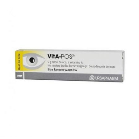 Vita-Pos 250 IE/g maść oczna z witaminą A sterylna, 5 g + Bez recepty | Oczy i wzrok | Krople i żele do oczu ++ Ursapharm