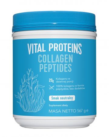 Vital Proteins Collagen Peptides, kolagen w proszku smak neutralny, 567 g + Bez recepty | Skóra, włosy i paznokcie ++ Nestle