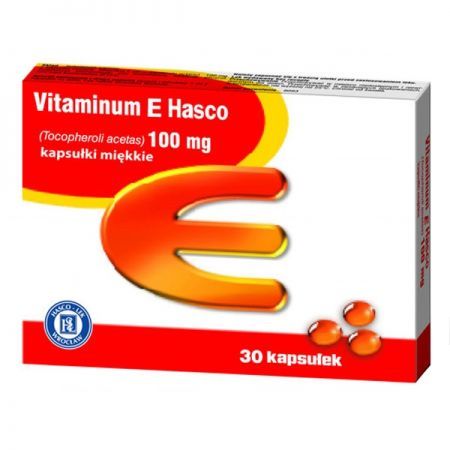 Vitaminum E Hasco, 100 mg kapsułki miękkie, 30 szt. + Bez recepty | Witaminy i minerały | Witamina A i E ++ Hasco