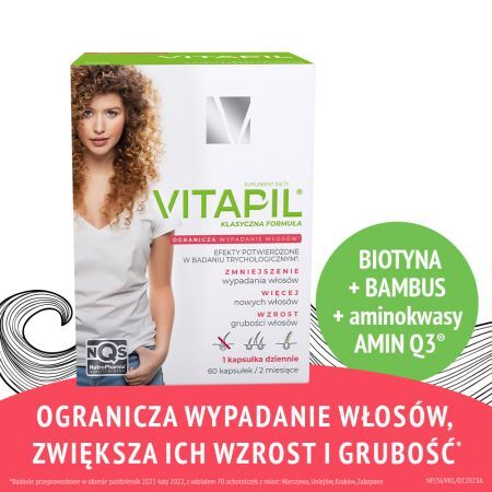 Vitapil, kapsułki, 60 szt. + Bez recepty | Skóra, włosy i paznokcie ++ Nutropharma