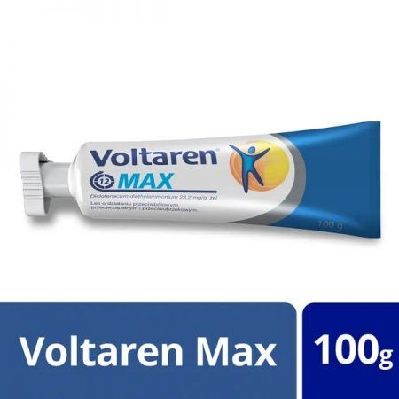Voltaren Max, 23,2 mg/g żel, 100 g + Bez recepty | Kości, stawy, mięśnie | Ból mięśni i stawów ++ Novartis