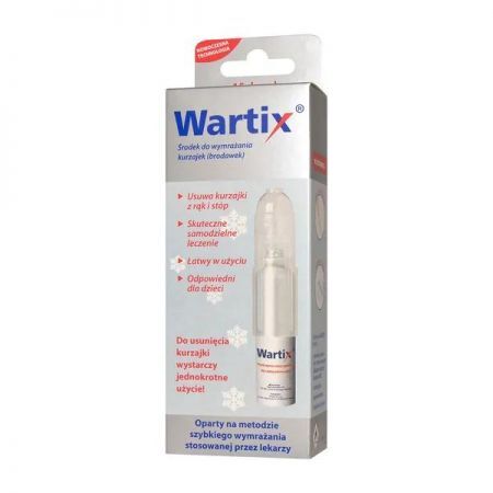 Wartix, środek do usuwania kurzajek, 38 ml (15 dawek) DATA WAŻNOŚCI 30.04.2022 + Kosmetyki i dermokosmetyki | Problemy skórne | Kurzajki i brodawki ++ Genexo