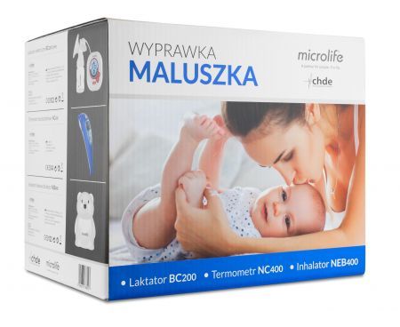 Wyprawka Maluszka, niezbędny zestaw dla mamy i dziecka, 1 szt. Microlife + Mama i dziecko | Akcesoria dla dziecka | Odciągacze kataru, inhalatory i termometry ++ CHDE