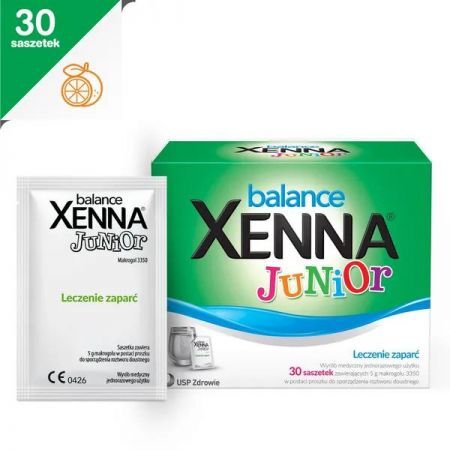 Xenna Balance Junior, proszek do sporządzania roztworu doustnego, 5 g x 30 saszetek + Bez recepty | Przewód pokarmowy i trawienie | Zaparcia ++ Us Pharmacia