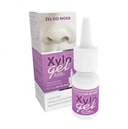 Xylogel 0.05 %, (0,5 mg/g) żel do nosa w butelce z dozownikiem, 10 g + Bez recepty | Przeziębienie i grypa | Katar i zapalenie zatok ++ Polpharma