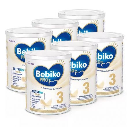 Zestaw Promocyjny Bebiko Pro+ 3, mleko powyżej 1 roku proszek, 700 g x 6 szt. + Mama i dziecko | Żywienie dziecka | Mleka modyfikowane ++ Nutricia